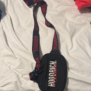 Hoodrich Black and Red Crossbody Sling Bag